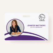 Logo-Corperate für personalisiertes Foto Mitarbeit Ausweis (Vorderseite)