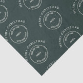 Logo Corporate Business Frohe Weihnachten Grün Seidenpapier (Ausschnitt)