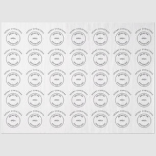 Logo Corporate Business Frohe Weihnachten Seidenpapier