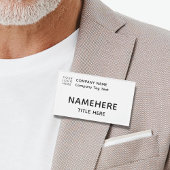 Logo Corporate Modern Simple Basic White Title Namenschild