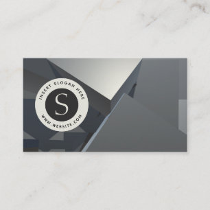 Logo Corporate Modernes Metall Visitenkarte