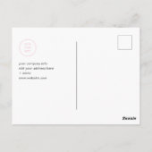 Logo Corporate Saison Grüße Glückwunsch Urlaubskar Postkarte (Rückseite)