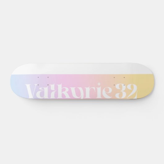 Logo Creamsicle Sunset Skateboard (Horizontal)
