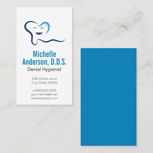 Logo "Creative Tooth" Visitenkarte (Vorne/Hinten)