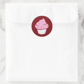 Logo Cupcake Round-Label #1 Runder Aufkleber (Tasche)