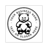 Logo "Custom Business" Groß Gummistempel (Prägung)