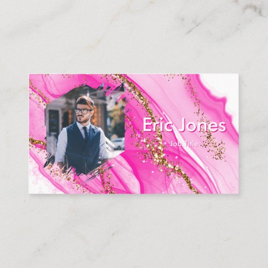 Logo Custom BUSINESS LOGO und Social Media Bus hin Visitenkarte (Rückseite)