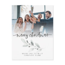 Logo Custom Foto Company Foliage Frohe Weihnachten