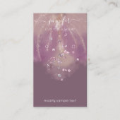 Logo Custom Jewelcard Social Crystals Confetti Visitenkarte (Vorderseite)