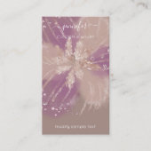 Logo Custom Jewelcard Social Media Floral Rose Visitenkarte (Vorderseite)