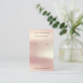 Logo Custom Jewelcard Social Media Rose Visitenkarte (Stehend Vorderseite)