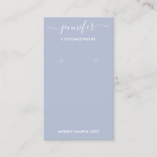 Logo Custom Jewellry Card Social Smoy Blues Visitenkarte