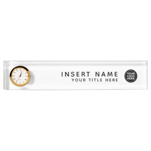 Logo Custom Your Company elegant Namensplakette