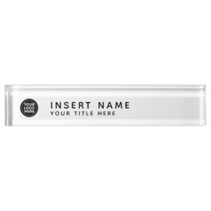 Logo Custom Your Company Namensplakette
