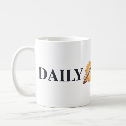 Logo "Daily Planet" Kaffeetasse (Links)