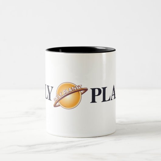 Logo "Daily Planet" Zweifarbige Tasse (Mittel)