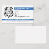 Logo der Abteilung Rechtsdurchsetzung des Polizeib Visitenkarte (Vorne/Hinten)