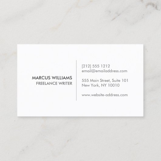 LOGO DER angesagten RUSTIK-BAUBRANCHEN AUF CHALKBO Visitenkarte (Rückseite)