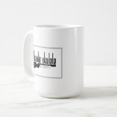 Logo der Asheville Ukulele Society Kaffeetasse (Vorderseite Links)