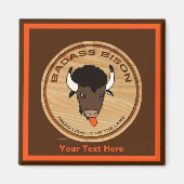 Logo der Badass Bison Farm Magnet (Vorne)