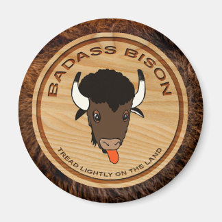 Logo der Badass Bison Farm Magnet