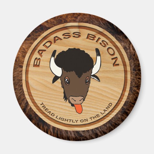 Logo der Badass Bison Farm Magnet (Vorne)