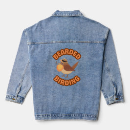 Logo der Barti-Vogelbeobachtung Jeansjacke