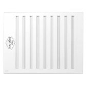 Logo der Bass Tab-Notebook-Custom Music School Notizblock (Vorderseite)