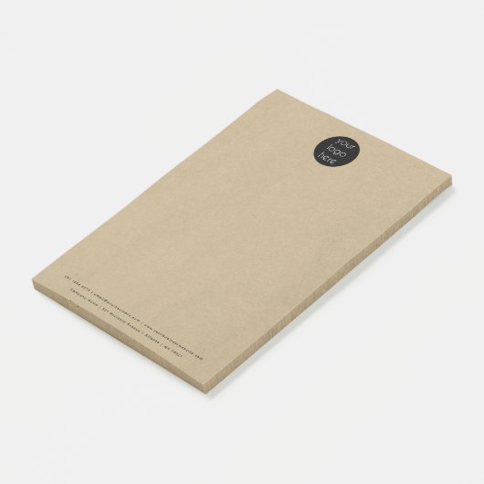 Logo der beruflichen Gesellschaft Rustica Kraft Post-it Klebezettel (angewinkelt)