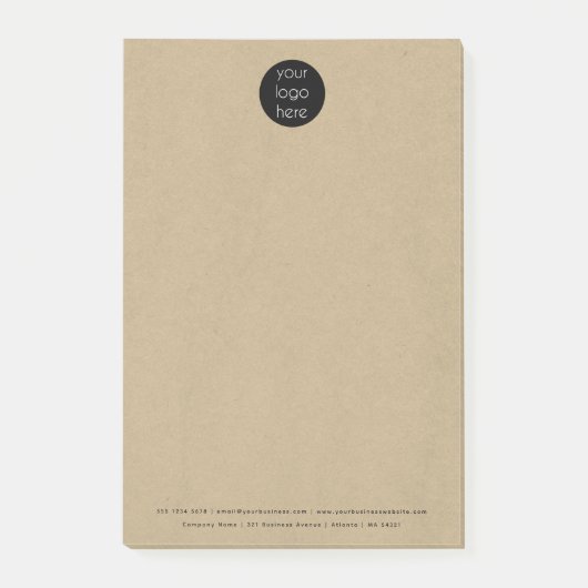 Logo der beruflichen Gesellschaft Rustica Kraft Post-it Klebezettel (Vorderseite)