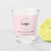 Logo der beruflichen Unternehmung Pink Schnapsglas (Vorderseite)