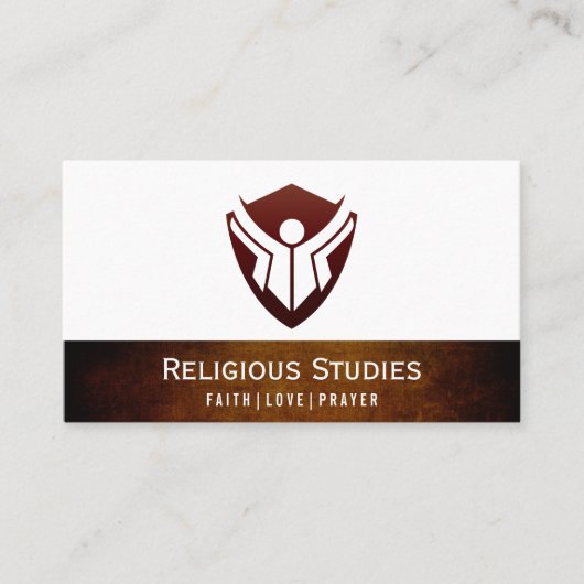 Logo der Bildung (Vintage Textur) Visitenkarte (Vorderseite)