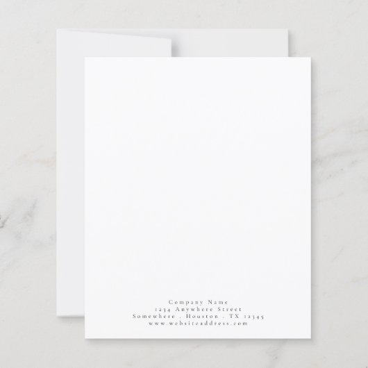 Logo der Billigfirma Farbe Merche Weihnachtskarte (Rückseite)