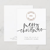 Logo der Billigfirma Farbe Merche Weihnachtskarte (Vorne/Hinten)