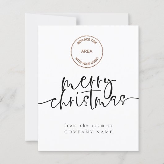 Logo der Billigfirma Farbe Merche Weihnachtskarte (Vorderseite)