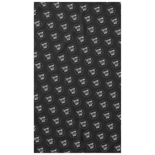 Logo der Black Custom Show Restaurant Tischdecke (Vorderseite)