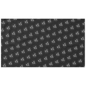 Logo der Black Custom Show Restaurant Tischdecke (Vorderseite (Horizontal))