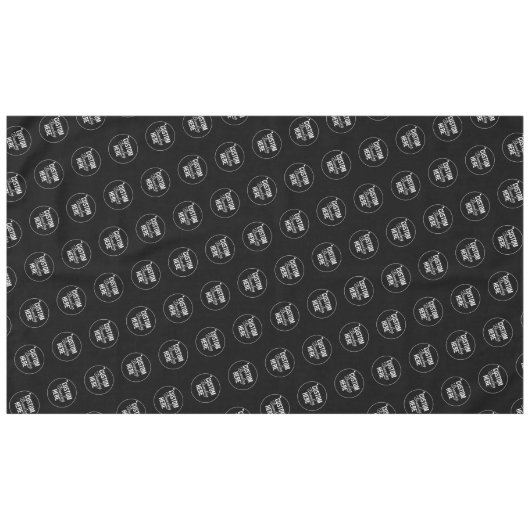 Logo der Black Custom Show Restaurant Tischdecke (Vorderseite (Horizontal))