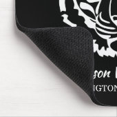 Logo der Black Tigers Schule Maskottchen Mousepad (Ecke)