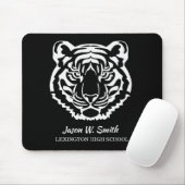 Logo der Black Tigers Schule Maskottchen Mousepad (Mit Mouse)