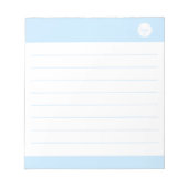 LOGO DER BLAUEN UND WEISSEN GESCHÄFTSGESELLSCHAFT NOTIZBLOCK (Vorderseite)