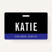 Logo der Blue Employee Staff ID Company Ausweis (Vorderseite)