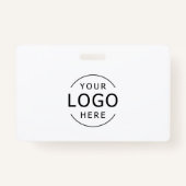 Logo der Blue Employee Staff ID Company Ausweis (Rückseite)