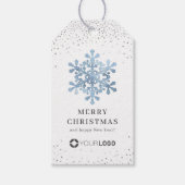 Logo der Blue Snowflakes Company Weihnachten Geschenkanhänger (Vorderseite)