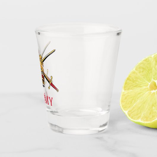 Logo der britischen Armee Schnapsglas (Rechts)