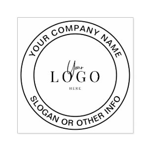Logo der Business Company für die Briefmarke von K Gummistempel