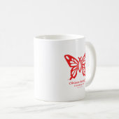 Logo "der christlicher Schmetterlings-" Kaffeetasse (VorderseiteRechts)