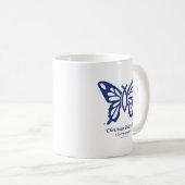 Logo "der christlicher Schmetterlings-" Kaffeetasse (VorderseiteRechts)