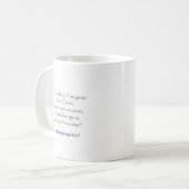 Logo "der christlicher Schmetterlings-" Kaffeetasse (Vorderseite Links)