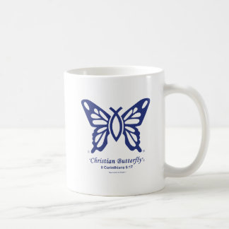 Logo "der christlicher Schmetterlings-" Kaffeetasse